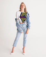 Load image into Gallery viewer, Autonomous collections2 Women's All-Over Print Twist-Front Cropped Tee