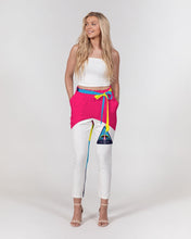 Load image into Gallery viewer, star search Women's All-Over Print Belted Tapered Pants