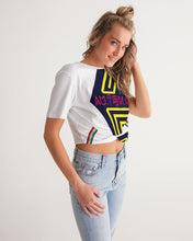 Load image into Gallery viewer, Autonomous collections2 Women's All-Over Print Twist-Front Cropped Tee