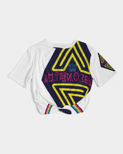 Load image into Gallery viewer, Autonomous collections2 Women's All-Over Print Twist-Front Cropped Tee