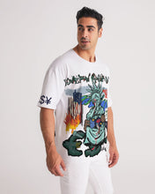 Load image into Gallery viewer, America lies Men's Premium Heavyweight Tee